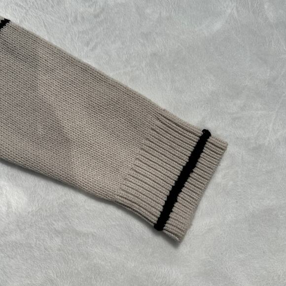 Maria McManus Heavy Gauge Oversized Crew Sweater Small Crema Black NWT$990 - Picture 16 of 16